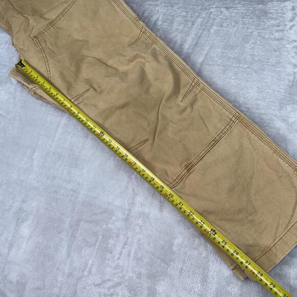Carhartt Pants Men 40x28.5  Tan Carpenter Double Knee Canvas Grunge Y2K Relaxed - Picture 8 of 9